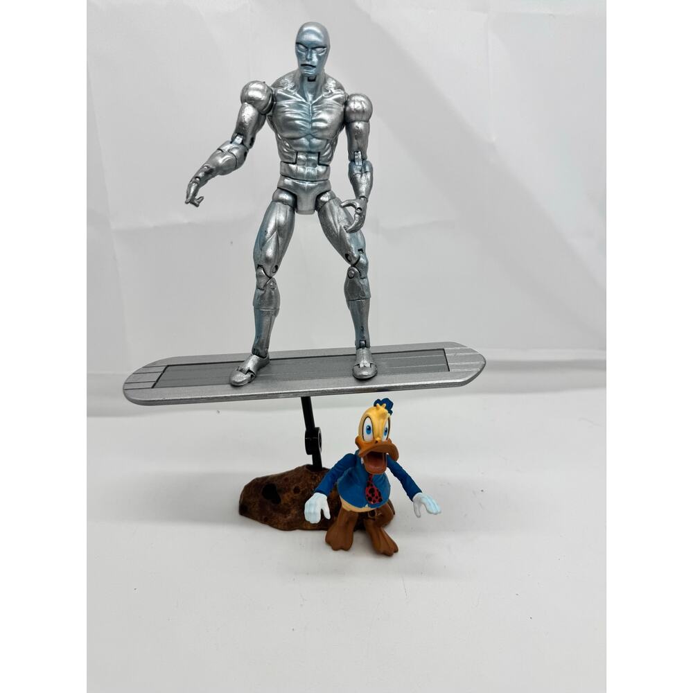 2003 Marvel Silver Surfer magnetic figure with Howard the Duck